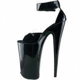 Noir Verni 25,5 cm Pleaser BEYOND-089 Talons Hauts Plateforme