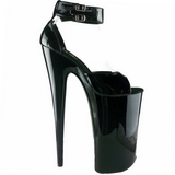 Noir Verni 25,5 cm Pleaser BEYOND-089 Talons Hauts Plateforme