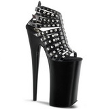 Noir Verni 25,5 cm Pleaser BEYOND-093 Talons Hauts Plateforme