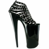 Noir Verni 25,5 cm Pleaser BEYOND-093 Talons Hauts Plateforme