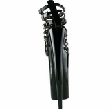 Noir Verni 25,5 cm Pleaser BEYOND-093 Talons Hauts Plateforme