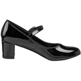 Noir Verni 5 cm SCHOOLGIRL-50 Chaussures Escarpins Classiques