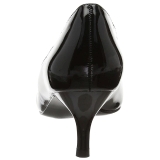 Noir Verni 6,5 cm KITTEN-01 grande taille escarpins femmes