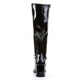 Noir Verni 7,5 cm GOGO-300WC bottes femme mollets et jambes larges