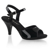 Noir Verni 8 cm BELLE-309 Sandales Femme a Talon