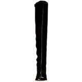 Noir Verni 8 cm GOGO-3000 bottes cuissardes hommes