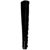 Noir Verni 8 cm GOGO-3000 bottes cuissardes hommes