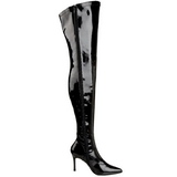 Noir Verni 9,5 cm LUST-3000 bottes overknee femme