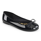 Noir Verni ANNA-01 grande taille chaussures ballerines