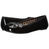 Noir Verni ANNA-01 grande taille chaussures ballerines