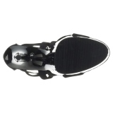 Noir bande élastique 15 cm DELIGHT-669 chaussures pleaser à talon femme