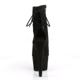 Noir faux suede 18 cm ADORE-1018FS bottines de pole dance