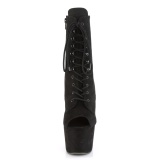 Noir faux suede 18 cm ADORE-1021FS bottines de pole dance