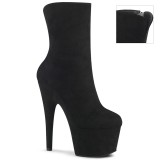 Noir faux suede 18 cm ADORE-1042 bottines de pole dance