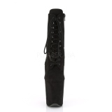 Noir faux suede 20 cm FLAMINGO-1020FS bottines de pole dance