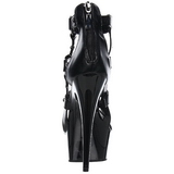 Noir gladiateur 15 cm DELIGHT-682 Sandales Talons Hauts