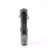 Noir glitter 18 cm Pleaser bottines talons hauts femme