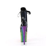 Noir glitter 20 cm FLAMINGO-1020HG exotic bottines de pole dance