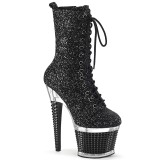 Noir glitter 20 cm SPECTATOR-1040G exotic bottines de pole dance