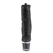 Noir glitter 20 cm SPECTATOR-1040G exotic bottines de pole dance