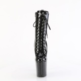 Noir glitter 20 cm pleaser bottines talons hauts femme