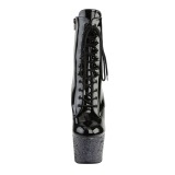 Noir paillettes 18 cm Pleaser ADORE-1020LG bottines de pole dance