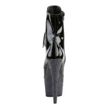 Noir paillettes 18 cm Pleaser ADORE-1020LG bottines de pole dance