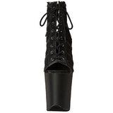 Noir tissu en dentelle 20 cm FLAMINGO-896LC bottines  lacets femmes