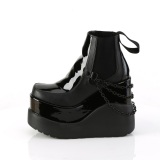 Noir vegan boots 13 cm VOID-50 demonia bottes talon compens