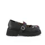 Noirs 6,5 cm RENEGADE-56 emo maryjane chaussures boucle