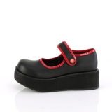 Noirs 6 cm SPRITE-01 emo chaussures mary jane  boucles