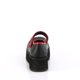 Noirs 6 cm SPRITE-01 emo chaussures mary jane  boucles