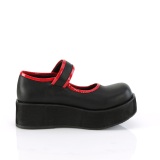 Noirs 6 cm SPRITE-01 emo chaussures mary jane  boucles