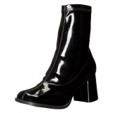 Noirs Verni 7,5 cm GOGO-150 bottines  talons pais stretch