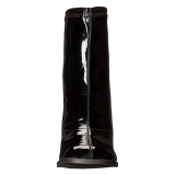 Noirs Verni 7,5 cm GOGO-150 bottines  talons pais stretch