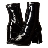 Noirs Verni 7,5 cm GOGO-150 bottines  talons pais stretch