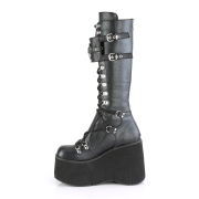 Noirs vegan 11,5 cm DemoniaCult KERA-200 bottes plateforme gothique