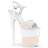 Opale Scintillement 20 cm Pleaser FLAMINGO-809-2G Talons Aiguilles Plateforme