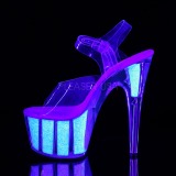 Opale paillettes 18 cm Pleaser ADORE-708UVG chaussure  talons de pole dance