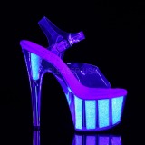 Opale paillettes 18 cm Pleaser ADORE-708UVG chaussure  talons de pole dance