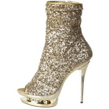 Or Paillettes 15,5 cm BLONDIE-R-1008 Plateforme Bottines Femmes