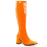 Orange Neon 7,5 cm GOGO-300UV Bottes Femmes pour Hommes