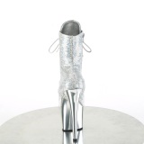 Paillettes argent 18 cm ADORE-1020SQ bottines plateforme de pole dance