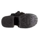 Peau noires 13 cm CAMEL-311 bottes plateforme chunky talons épais