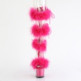 Pink 18 cm ADORE-728F sandales  talons hauts et plumes pole dance