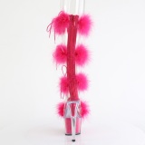 Pink 18 cm ADORE-728F sandales  talons hauts et plumes pole dance