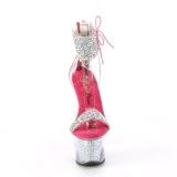 Pink 18 cm SKY-327RSI talon haut avec manchette de cheville strass