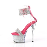 Pink 18 cm SKY-327RSI talon haut avec manchette de cheville strass