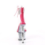 Pink 18 cm SKY-327RSI talon haut avec manchette de cheville strass