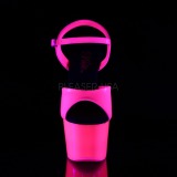 Pink Neon 18 cm ADORE-709UV Talons Hauts Plateforme